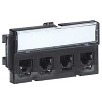 Блок 4RJ UTP кат.6  Legrand арт 032710