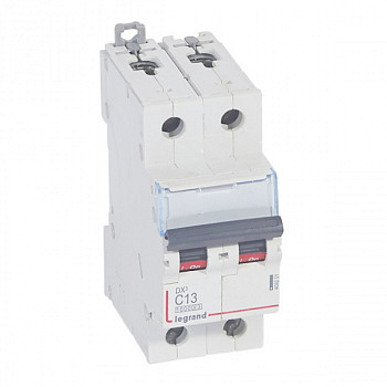 Автоматический выключатель DX3 10000 16kA 13A 2П тип С. Legrand