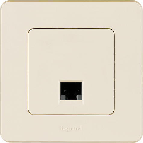 Информационная розетка RJ 45 - категория 6 - UTP - INSPIRIA - слоновая кость