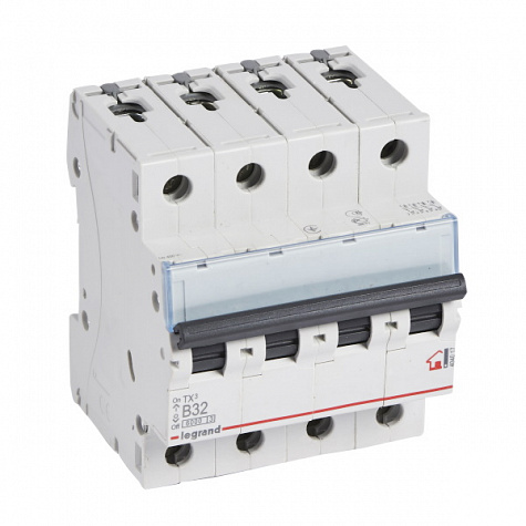 Автоматический выключатель TX3 6kA 32A 4П тип В. Legrand