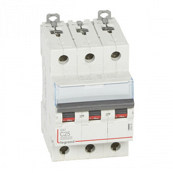 Автоматический выключатель DX3 10000 16kA 25A 3П тип С. Legrand