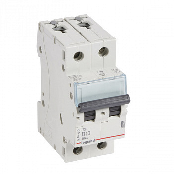 Автоматический выключатель TX3 10kA 10A 2П тип В. Legrand