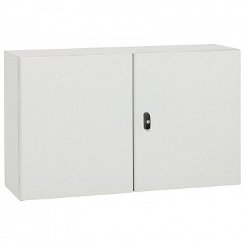 Металлический шкаф Atlantic IP55 IK10 RAL 7035 600x800x300 горизонтальный 2 двери. Legrand