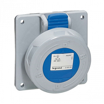 Встраиваемая розетка IP66/67 200/250В 16A 2К+З P17 Tempra Pro. Legrand