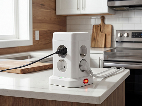 DOMINIC Удлинитель У08K 1,5м 3х1мм2 USB A+C 20Вт Белый