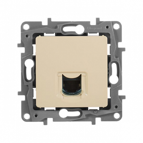 Розетка компьтерная RJ45 UTP кат.6 Слоновая кость. Legrand Etika