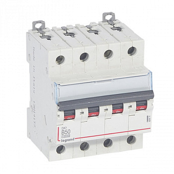 Автоматический выключатель DX3 10000 16kA 50A 4П тип В. Legrand