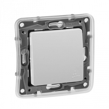 Переключатель проходной одноклавишный 10A IP44 Белый. Legrand. Etika