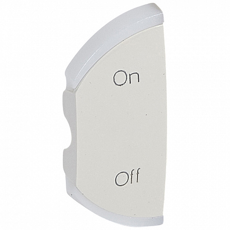 Celiane Лицевая панель MyHOME SCS "ON/OFF", левая, белая Legrand арт. 068280