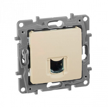 Розетка компьтерная RJ45 UTP кат.6 Слоновая кость. Legrand Etika