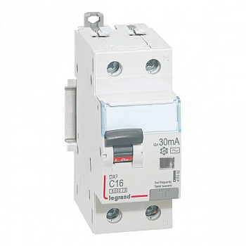 Дифференциальный автомат DX3 30mA 16A 1П+N Тип AC. Legrand