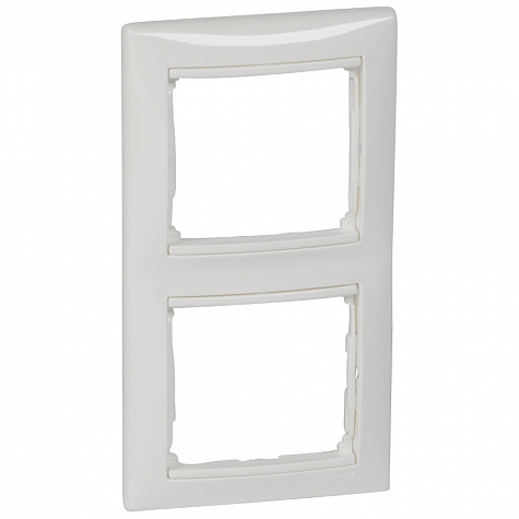 Valena Classic DIY Рамка 2 поста, вертикальная, Белый Legrand