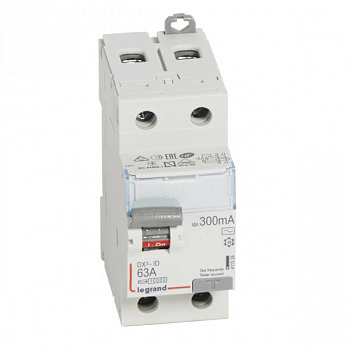 УЗО DX3 2П 300mA 63А тип AC. Legrand арт 411526