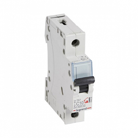 Автоматический выключатель TX3 6kA 10A 1П тип С. Legrand