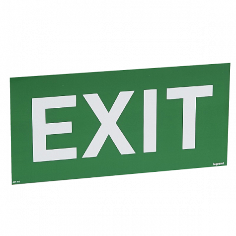 Пиктограмма "EXIT" для светильников U34, 127х254мм