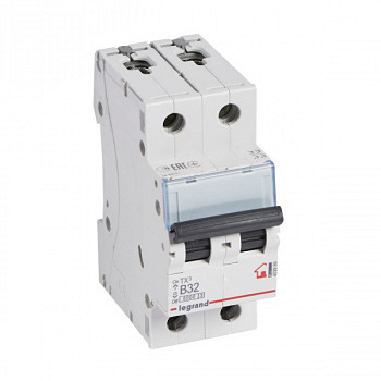 Автоматический выключатель TX3 6kA 32A 2П тип В. Legrand