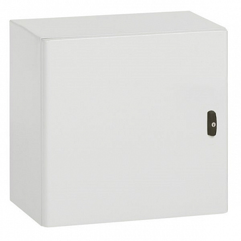 Металлический шкаф Atlantic IP66 IK10 RAL 7035 500x500x250 квадратный. Legrand