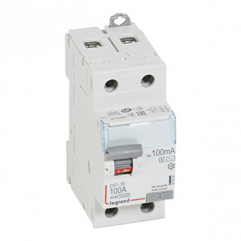 УЗО DX3 2П 100mA 100А тип AC-S N справ. Legrand
