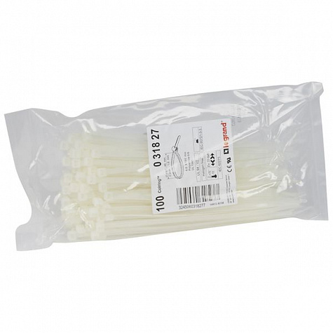 Кабельный хомут Colring 4,6х180 упаковка 100 шт. Бесцветный. Legrand 