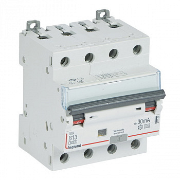 Дифференциальный автомат DX3 30mA 13A 4П Тип A(хар.В) 4мод. Legrand