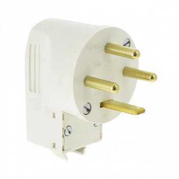 Вилка силовая 3К+З 20А, Белый. Legrand арт 055155