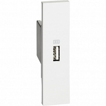 Зарядное устройство USB Стандарт А 1500мА 1 модуль Цвет Песочный LIVING NOW
