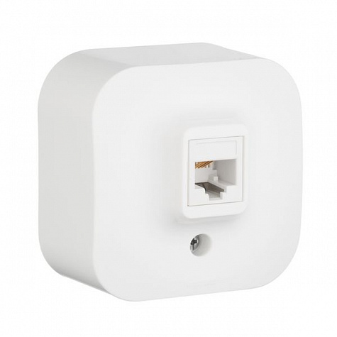 Розетка телефонная RJ11, Белый. Legrand Quteo