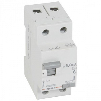 УЗО RX3 2П 100mA 63А тип AC. Legrand