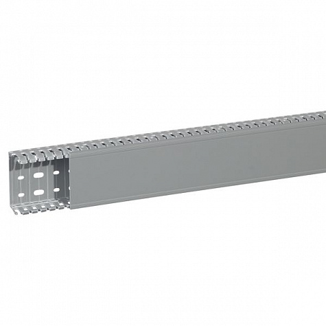 Кабель-канал перфорированный Transcab 80x40 мм, Серый. Legrand