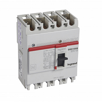 Legrand DRX125 термомагнитный 15A 4П 10KA
