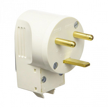 Вилка силовая 2К+З 20А, Белый. Legrand арт 055152