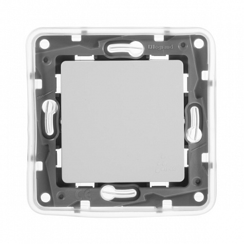 Переключатель проходной одноклавишный 10A IP44 Белый. Legrand. Etika