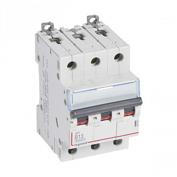 Автоматический выключатель DX3 6000 10kA 13A 3П тип В. Legrand