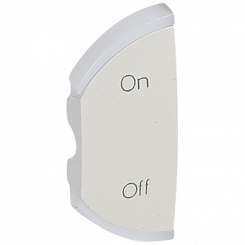 Celiane Лицевая панель MyHOME SCS "ON/OFF", левая, белая Legrand арт. 068280