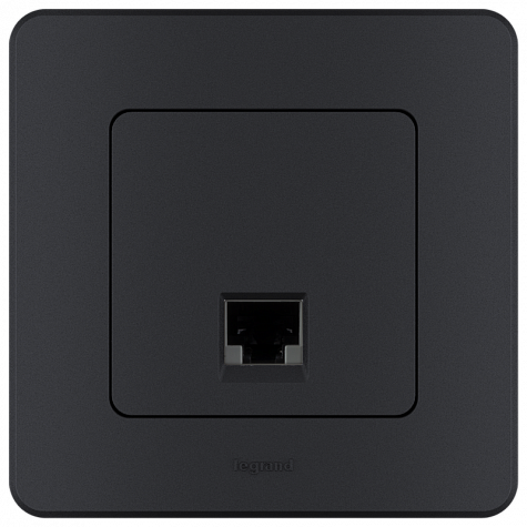 Информационная розетка RJ 45 - категория 6 - UTP - INSPIRIA - антрацит