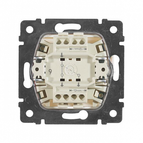 Переключатель проходной одноклавишный 10А Белый. Legrand. Valena
