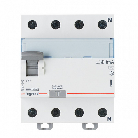 УЗО TX3 4П 300mA 40А тип AC. Legrand