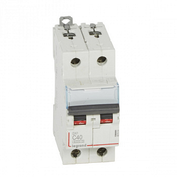 Автоматический выключатель DX3 6000 10kA 40A 2П тип С. Legrand