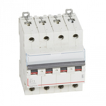 Автоматический выключатель DX3 10000 16kA 13A 4П тип В. Legrand