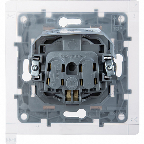 Legrand Etika Антрацит Розетка 2К+З IP44
