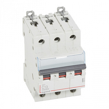 Автоматический выключатель DX3 10000 16kA 13A 3П тип С. Legrand