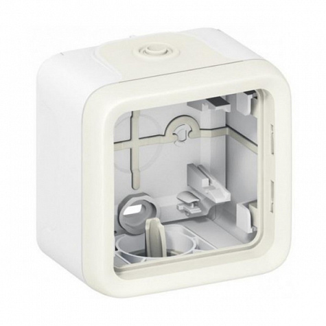 Монтажная коробка 1 пост Белый. Plexo(мембр. сальники),IP55. Legrand арт 069689