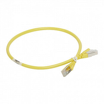 Legrand Патч-корд S/FTP категория 6а PVC 0,5 м желтый