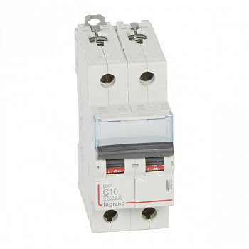 Автоматический выключатель DX3 10000 16kA 10A 2П тип С. Legrand
