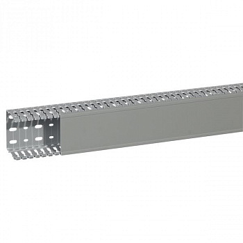 Кабель-канал перфорированный Transcab 80x60 мм, Серый. Legrand
