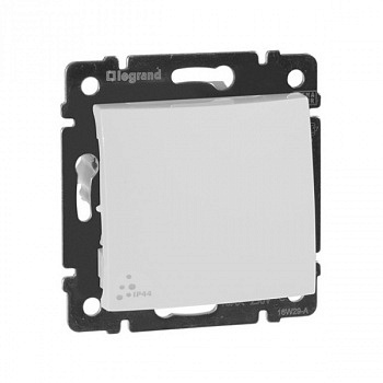 Переключатель проходной одноклавишный 10A IP44 Белый. Legrand. Valena