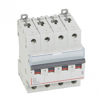 Автоматический выключатель DX3 6000 10kA 2A 4П тип В. Legrand