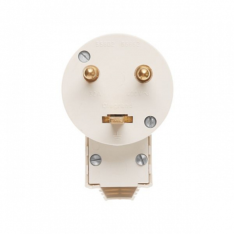 Комплект, силовая розетка 2К+З 32А + Вилка 2К+З 32A Quteo IP 20 Белый. Legrand