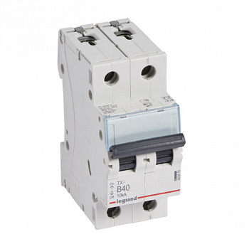 Автоматический выключатель TX3 10kA 40A 2П тип В. Legrand