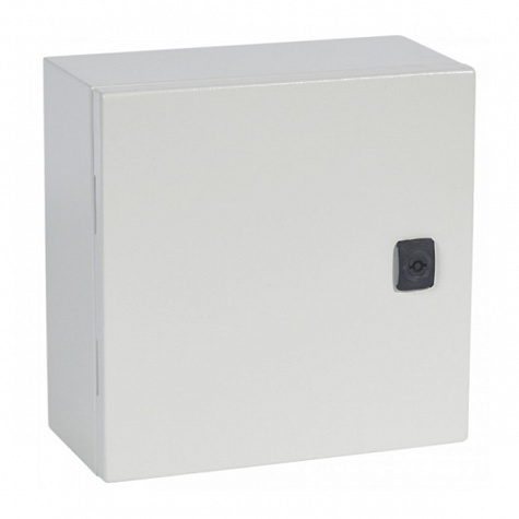 Металлический шкаф Atlantic IP66 IK10 RAL 7035 300x300x200 квадратный. Legrand